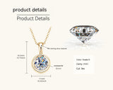 Female Design Sense Moissanite Pendant Necklace – Jewelry Gift Ideas — 8