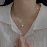 S925 Sterling Silver Loving Heart Necklace Female – Jewelry Gift Ideas — 5