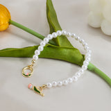 Tulip Necklace Simple All-match Beaded Clavicle – Jewelry Gift Ideas — 7