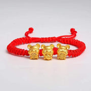 Wufu Niu Zodiac Year Braided Red String Bracelet – Jewelry Gift Ideas — 4