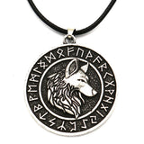 Viking Wolf Head Rune Necklace Metal Men's – Jewelry Gift Ideas — 5