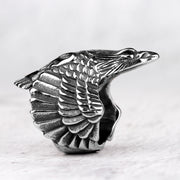 Viking Crow Stainless Steel Titanium Steel Men's Ring – Gifts for Him — 1