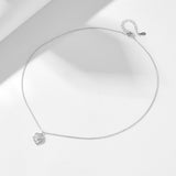 French Retro Hollow Rose Sterling Silver Necklace – Jewelry Gift Ideas — 8