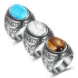 Men's Fashion Simple Personality Set Turquoise Ring – Stylish Gifts — 6