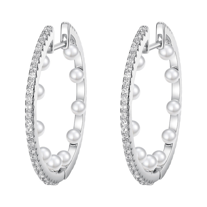 925 Sterling Silver Personalized Fashion Pearl Round – Stylish Gifts — 1