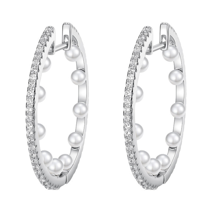 925 Sterling Silver Personalized Fashion Pearl Round – Stylish Gifts — 1
