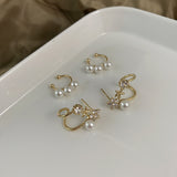 Flower Pearl Stud Earrings Small Earrings Sweet Ear – Birthday Gifts — 3