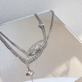Fashion Double Layer Cross Heart Crystal Pendant – Jewelry Gift Ideas — 5