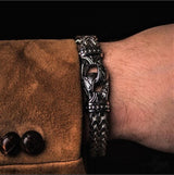 Men's Vintage Engraving Titanium Steel Bracelet – Jewelry Gift Ideas — 6