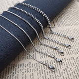Personalized Fashion Stainless Steel Box Necklace – Jewelry Gift Ideas — 18