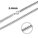 Personalized Fashion Stainless Steel Box Necklace – Jewelry Gift Ideas — 17