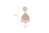 Bell Zircon Earrings Golden Earrings – Everyday Gifts — 7