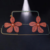 Flower-shaped Rhinestone Chest Necklace Fashion Bikini – Stylish Gifts — 2
