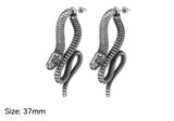 Serpentine Stud Earrings For Men And Women Titanium – Gifts for Her — 6