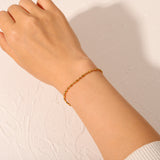 Fashion Simple Ladies Oval Bead Bracelet – Stylish Gifts — 7
