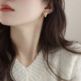 Silver Stud Earrings High Sense French – Special Occasion Gifts — 4