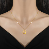 Simple Bracelet Love Heart Furnace Real Gold Cold – Jewelry Gift Ideas — 3