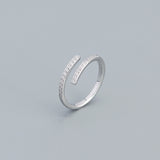 Inlaid Zircon Geometric Ring – Everyday Gifts — 15