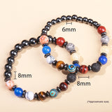 Natural Haematite Planet Galaxy Bracelet Unisex – Jewelry Gift Ideas — 6
