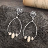 Big Circle Drop-shaped Turquoise Earrings – Special Occasion Gifts — 12