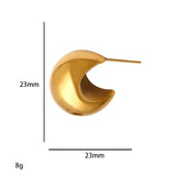 Crescent Semicircle Hollow Earrings – Unique Gift Ideas — 14