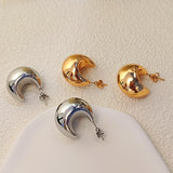 Crescent Semicircle Hollow Earrings – Unique Gift Ideas — 10