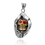 Skull Head Pendant Stainless Steel Ornament Men's – Jewelry Gift Ideas — 3
