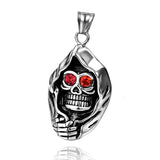 Skull Head Pendant Stainless Steel Ornament Men's – Jewelry Gift Ideas — 13