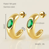 Stainless Steel Plated Titanium Steel Fashion Earrings – Stylish Gifts — 8