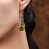 Handmade Earrings Ginkgo Leaf Eardrops Ethnic – Gift Ideas — 8