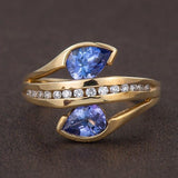 Creative Fashion Blue Zirconium Diamond Women's Ring – Stylish Gifts — 3