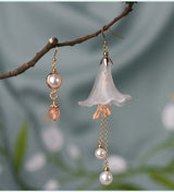 Glaze Petunia Asymmetric Earrings Retro – Surprise Gifts — 12