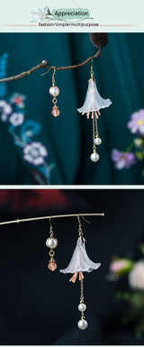 Glaze Petunia Asymmetric Earrings Retro – Surprise Gifts — 9