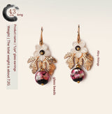 Gu Shu Qian Teng Plated 14K Gold Earrings Ginkgo Bells – Stylish Gifts — 9