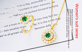 Spinning Ring Necklace Two-piece Work Zircon – Jewelry Gift Ideas — 11