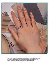 Geometric Sterling Silver S925 Refined Zircon Ring – Meaningful Gifts — 2