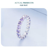Geometric Sterling Silver S925 Refined Zircon Ring – Meaningful Gifts — 18