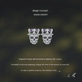Original Halloween Pumpkin Skull Stud Earrings – Stylish Gifts — 10
