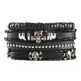 Men's Punk Woven Leather Bracelet – Jewelry Gift Ideas — 15