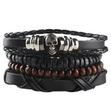 Men's Punk Woven Leather Bracelet – Jewelry Gift Ideas — 5