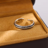 Vintage Leaves Creative Thai Silver Feather Ring – Gifts for Her — 6