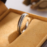 Vintage Leaves Creative Thai Silver Feather Ring – Gifts for Her — 4