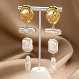 Exaggerated Irregular Baroque Pearl Earrings – Stylish Gifts — 18