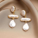 Exaggerated Irregular Baroque Pearl Earrings – Stylish Gifts — 5