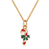 Christmas Snowflake Cane Drip Oil Necklace – Jewelry Gift Ideas — 11