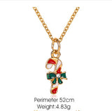 Christmas Snowflake Cane Drip Oil Necklace – Jewelry Gift Ideas — 6
