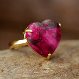 Simple Red Love Adjustable Ring – Gifts for Couples — 3