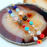 Universe Solar System Natural Stone Earrings – Holiday Gift Ideas — 12