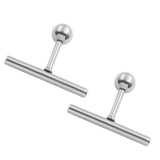 Female Minimalist Long Straight T-pole Stick Earrings – Gifts for Her — 10