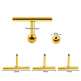 Female Minimalist Long Straight T-pole Stick Earrings – Gifts for Her — 3